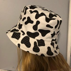 Cow print bucket hat
